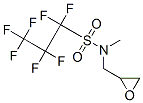 1,1,2,2,3,3,3-heptafluoro-N-methyl-N-(oxiran-2-ylmethyl)propane-1-sulfonamide Struktur