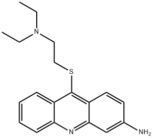 3-amino-9-(diethylaminoethylthio)acridine Struktur