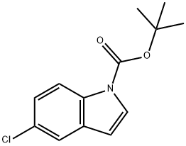 1-(TERT-BUTOXYCARBONYL)-5-CHLOROINDOLE& Struktur