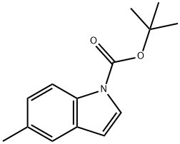 1-(TERT-BUTOXYCARBONYL)-5-METHYLINDOLE& Struktur