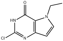 2-chloro-5-ethyl-3H-pyrrolo[3,2-
d]pyrimidin-4(5H)-one Struktur