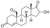 16-hydroxy-19-oxo-4-androsten-3,17-dione Struktur