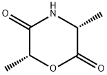 2,5-Morpholinedione,3,6-dimethyl-,(3R-cis)-(9CI) Struktur