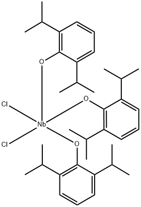 TRIS(2 6-DIISOPROPYLPHENOXY)NIOBIUM(V) Struktur