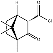 Bicyclo[2.2.1]heptane-2-carbonyl chloride, 4,7,7-trimethyl-3-oxo-, (1R,2S,4R)- (9CI) Struktur