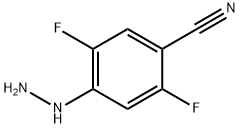 2,5-Difluoro-4-(hydrazino)-benzonitrile Struktur