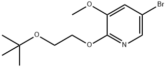 5-broMo-2-(2-tert-butoxyethoxy)-3-Methoxypyridine Struktur