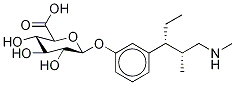 3-[(1R,2R)-1-Ethyl-2-Methyl-3-(MethylaMino)propyl]phenyl β-D-Glucopyranosiduronic Acid Struktur