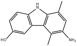 9H-Carbazol-3-ol, 6-amino-5,8-dimethyl- Struktur