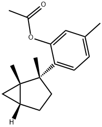 6-[[1S,2R,(-)]-1,2-Dimethylbicyclo[3.1.0]hexane-2-yl]-m-cresol acetate Struktur