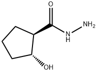 Cyclopentanecarboxylic acid, 2-hydroxy-, hydrazide, trans- (9CI) Struktur