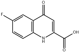 6-fluoro-4-oxo-1,4-dihydroquinoline-2-carboxylic acid Struktur