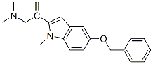 N-methyl-N-(2-propynyl)-2-(5-benzyloxy-1-methylindolyl)methylamine Struktur