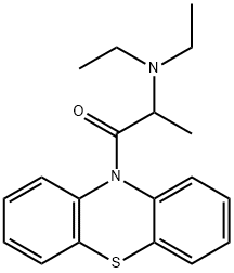 10-(A-DIETHYLAMINOPROPIONYL)-PHENOTHIAZI NE HYDROCHLORIDE (AS-139 Struktur