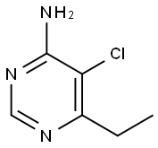 5-CHLORO-6-ETHYLPYRIMIDIN-4-AMINE Struktur