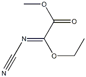 Acetic acid, (cyanoimino)ethoxy-, methyl ester (9CI) Struktur