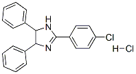 2-(4-chlorophenyl)-4,5-diphenyl-2-imidazoline hydrochloride Struktur