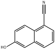 6-Hydroxy-naphthalene-1-carbonitrile Struktur