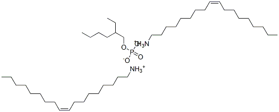 2-Ethylhexylphosphoric acid oleylamine salt Struktur