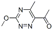 Ethanone, 1-(3-methoxy-5-methyl-1,2,4-triazin-6-yl)- (9CI) Struktur