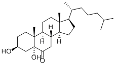 5ALPHA-CHOLESTAN-3BETA,5ALPHA-DIOL-6-ONE Struktur