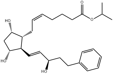 15(R)-17-PHENYL TRINOR PROSTAGLANDIN F2ALPHA ISOPROPYL ESTER Struktur