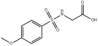 {[(4-METHOXYPHENYL)SULFONYL]AMINO}ACETIC ACID Struktur