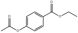 Ethyl-4-acetoxybenzoate Struktur