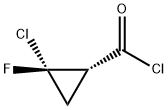 Cyclopropanecarbonyl chloride, 2-chloro-2-fluoro-, trans- (9CI) Struktur