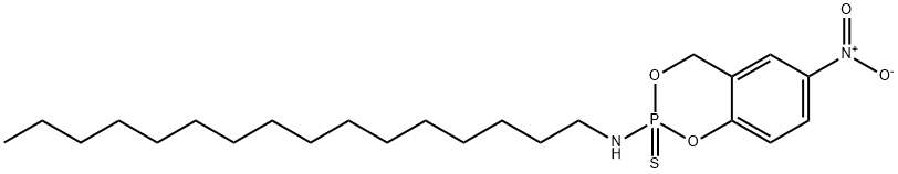 N-Hexadecyl-6-nitro-4H-1,3,2-benzodioxaphosphorin-2-amine 2-sulfide Struktur