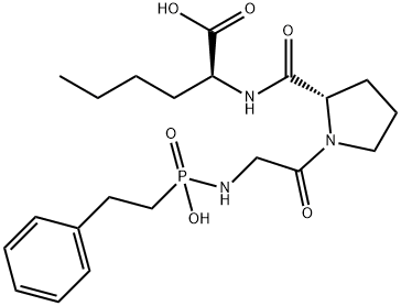 N-(phenylethylphosphonyl)-glycyl-prolyl-aminohexanoic acid Struktur