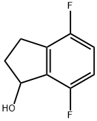 4,7-DIFLUORO-2,3-DIHYDRO-1H-INDEN-1-OL Struktur