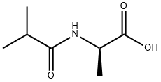 D-Alanine, N-(2-methyl-1-oxopropyl)- (9CI) Struktur