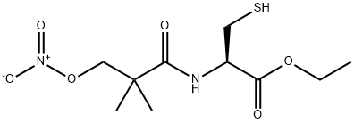 N-(3-nitratopivaloyl)cysteine ethyl ester Struktur