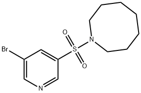 1-(5-broMopyridin-3-ylsulfonyl)azocane Struktur