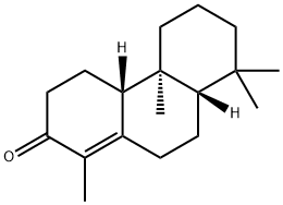 2(3H)-Phenanthrenone, 4,4a,4b,5,6,7,8,8a,9,10-decahydro-1,4b,8,8-tetramethyl-, (4aR,4bS,8aS)- Struktur