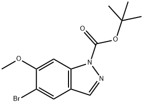 1-Boc-5-broMo-6-Methoxy-1H-indazole Struktur