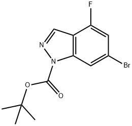 1-Boc-6-broMo-4-fluoro-1H-indazole Struktur