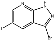 3-Bromo-5-iodo-1H-pyrazolo[3,4-b]pyridine Struktur