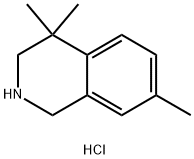 4,4,7-triMethyl-1,2,3,4-tetrahydroisoquinoline hydrochloride Struktur