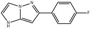 6-(4-Fluorophenyl)-1H-imidazo(1,2-b)pyrazole Struktur