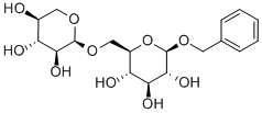 benzyl alcohol xylopyranosyl-(1-6)-glucopyranoside Struktur