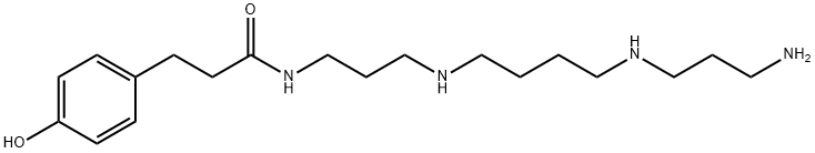 N-(4-HYDROXYPHENYLPROPANOYL) SPERMINE TRIHYDROCHLORIDE Struktur