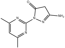 5-AMino-2-(4,6-diMethyl-2-pyriMidinyl)-2,4-dihydro-3H-pyrazol-3-one Struktur