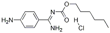 hexyl aMino(4-aMinophenyl)MethylenecarbaMate hydrochloride Struktur