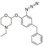 ((2-azido-4-benzyl)phenoxy)-N-ethylmorpholine Struktur