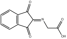 indane-1,3-dione-2-imine-N-acetic acid Struktur