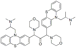 10-(2-Dimethylaminopropyl)-10H-phenothiazin-2-yl(morpholinomethyl) ketone Struktur