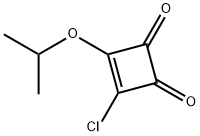 3-CHLORO-4-ISOPROPOXYCYCLOBUTENE-1,2-DIONE Struktur