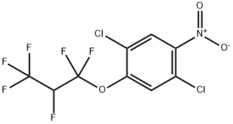 1,4-dichloro-2-(1,1,2,3,3,3-hexafluoropropoxy)-5-nitrobenzene Struktur